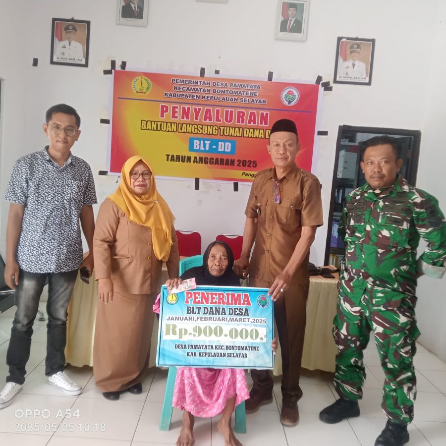 Penyaluran BLT-DD Triwulan 1 Desa Pamatata